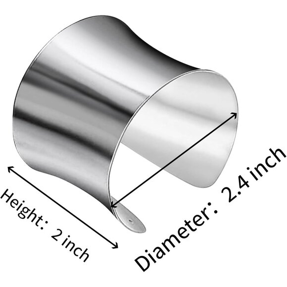 Silver Padme Amidala Cosplay Cuff Bracelets Adjustable for Women - Picture 5 of 6